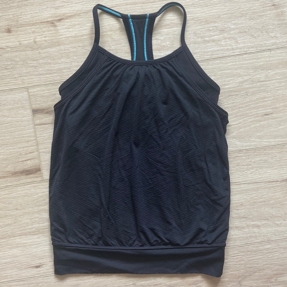 Ivivva by Lululemon racerback tank top in black size 8